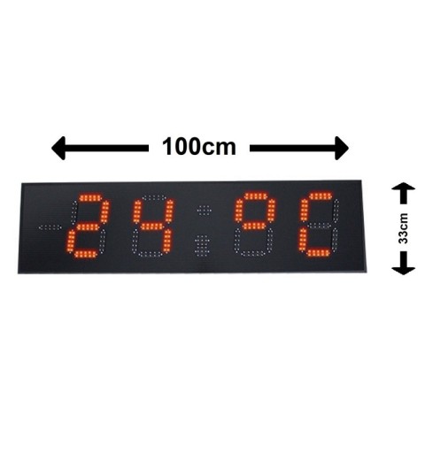 Marcador con reloj y termometro