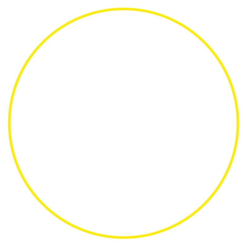 Aro gimnasia rítmica amarillo