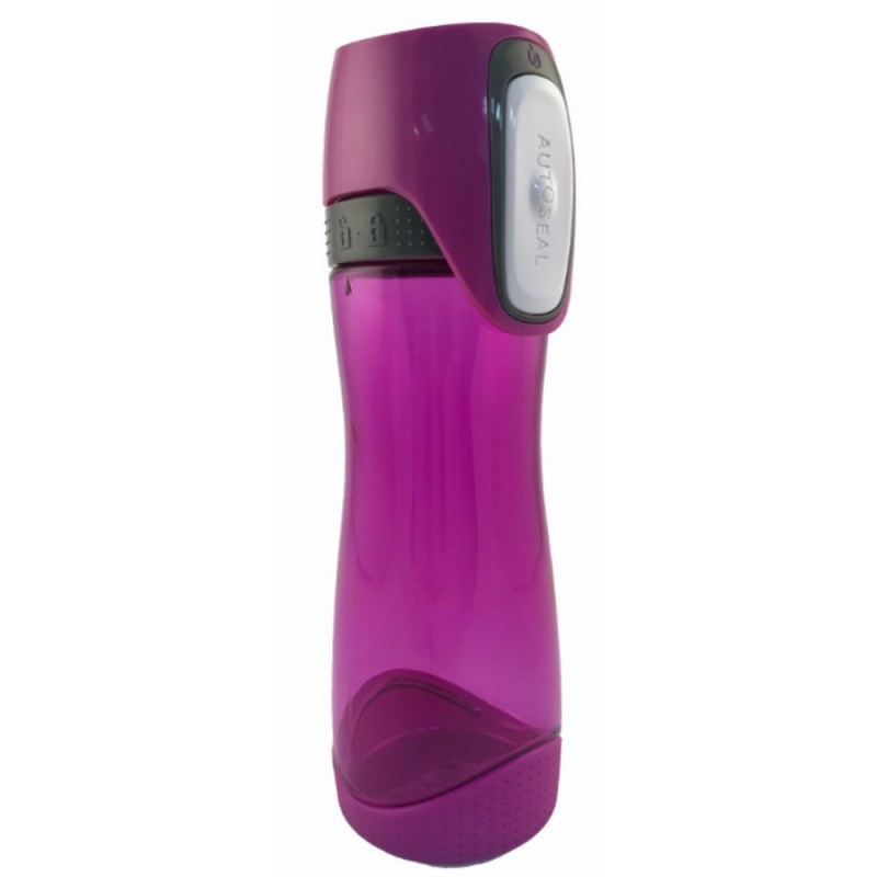 Botella morada reutilizable