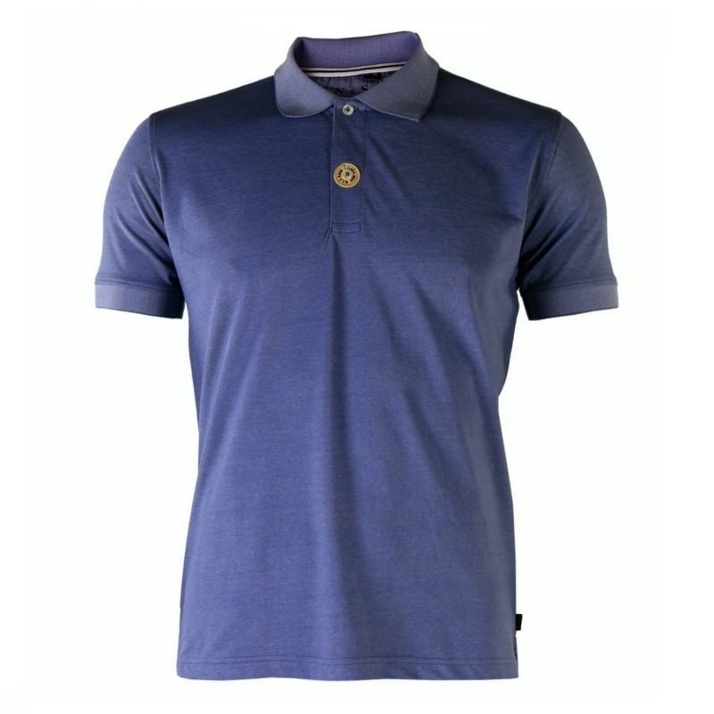 Polo azul de hombre