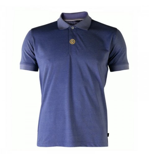Polo azul de hombre