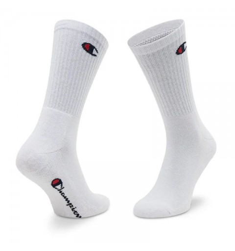 Pack 3 Pares Calcetines Champion 3P Crew Gris/Blanco/Negro