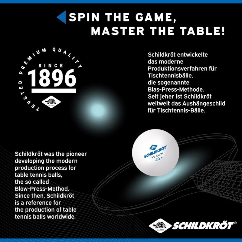 Caja 120 Pelotas Ping Pong Schildkröt TT-Club