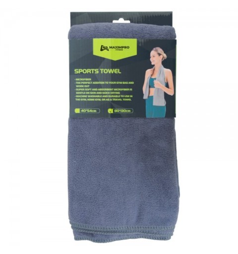 Toalla Microfibra Maximpro Lombok 130x80cm Gris