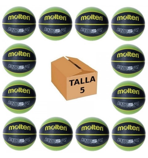 Pack 12 Balones Baloncesto Molten BC5R2-KG