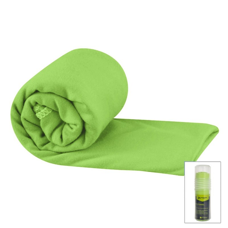 Toalla verde de microfibra