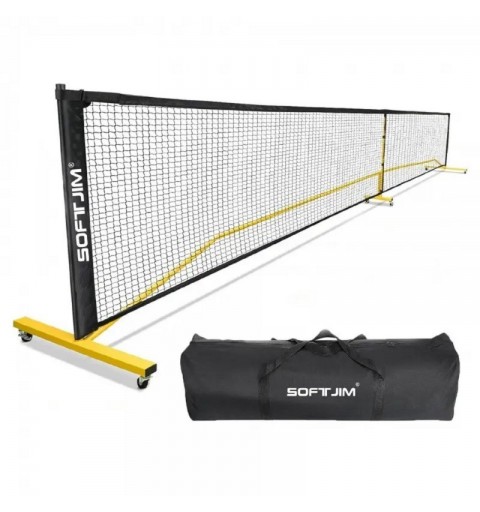 Red Portátil Pickleball SoftJim C/Ruedas