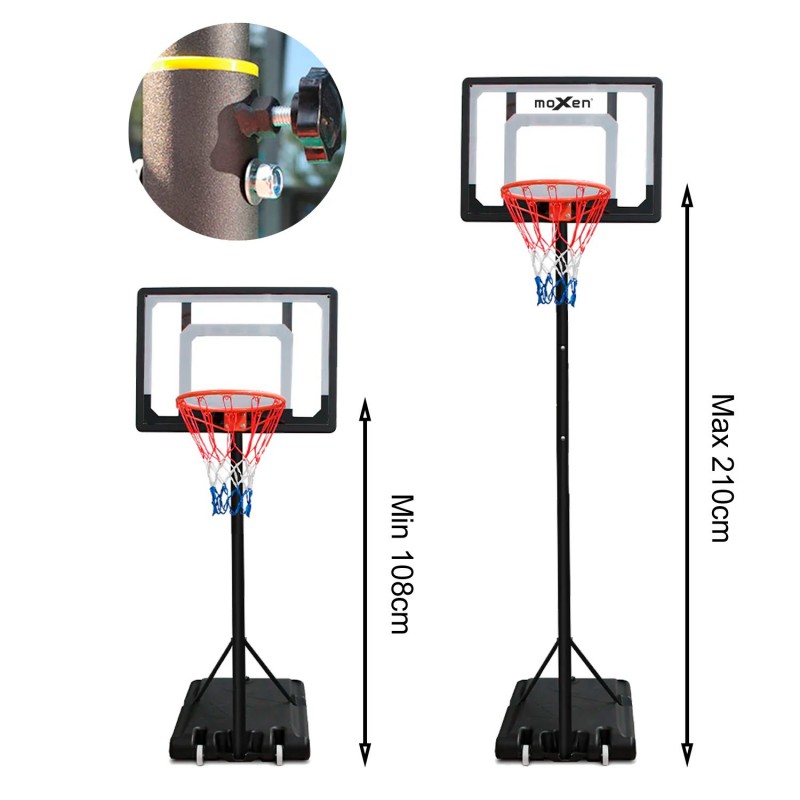 Canasta Baloncesto Trasladable Moxen Raptors