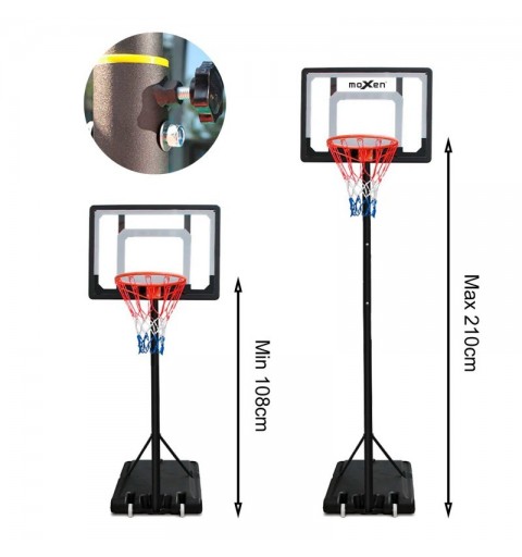 Canasta Baloncesto Trasladable Moxen Raptors