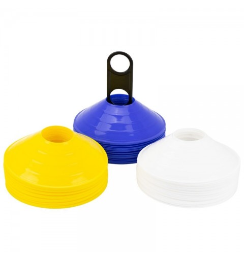 Set 60 Conos Zastor AG-605 Amarillo/Blanco/Azul