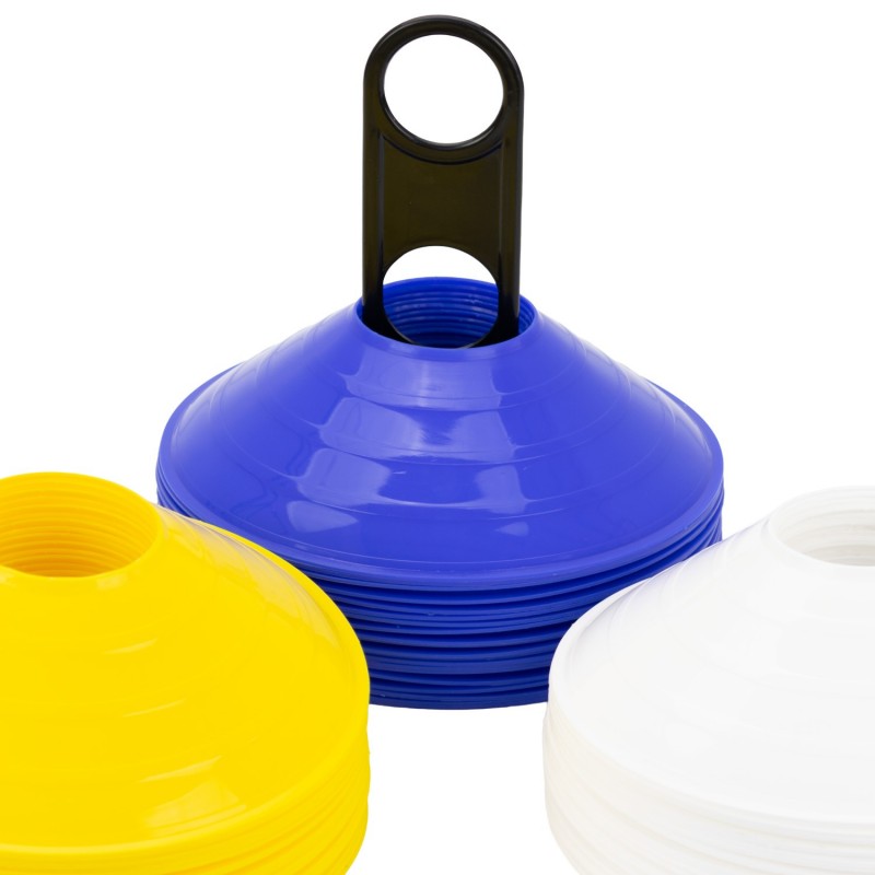 Set 60 Conos Zastor AG-605 Amarillo/Blanco/Azul