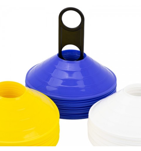 Set 60 Conos Zastor AG-605 Amarillo/Blanco/Azul