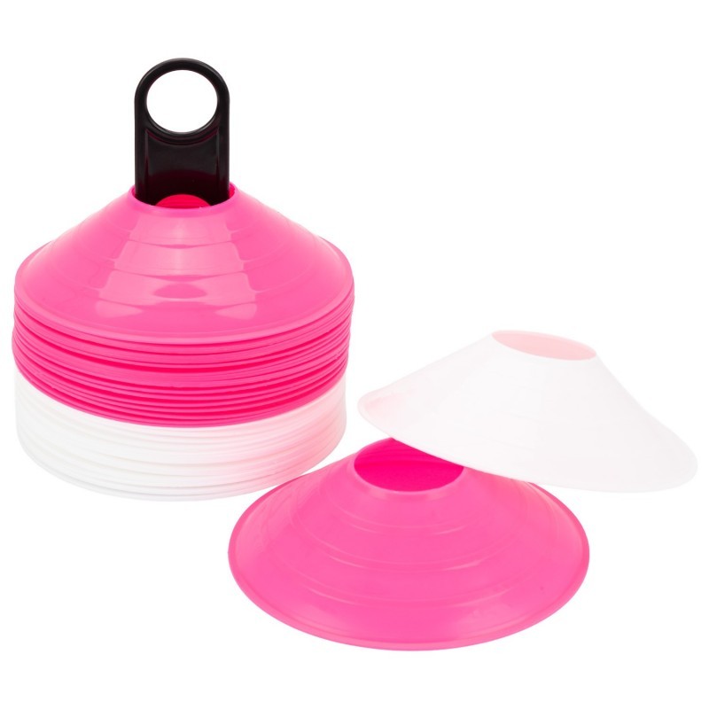 Set 40 Conos Zastor AG-404 Fucsia/Blanco