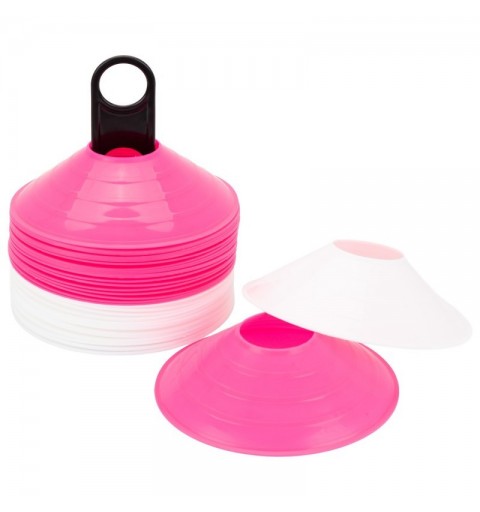 Set 40 Conos Zastor AG-404 Fucsia/Blanco