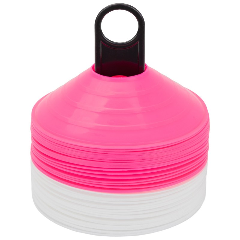 Conos chinos fucsia y blanco