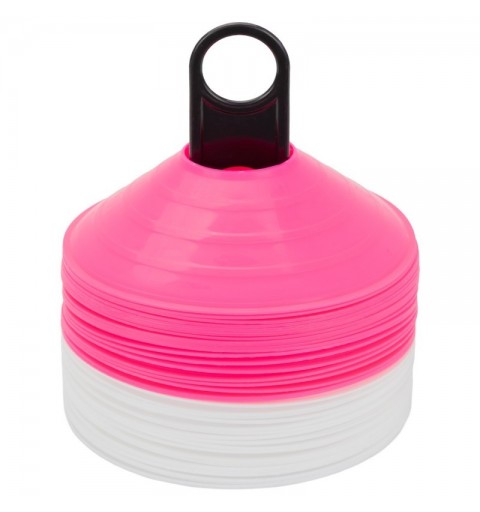 Conos chinos fucsia y blanco