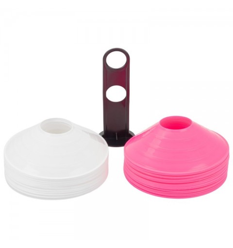 Set 40 Conos Zastor AG-404 Fucsia/Blanco