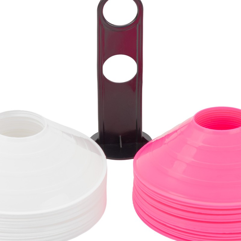 Set 40 Conos Zastor AG-404 Fucsia/Blanco