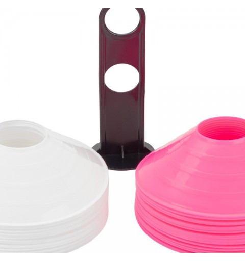 Set 40 Conos Zastor AG-404 Fucsia/Blanco