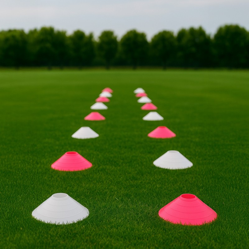 Set 40 Conos Zastor AG-404 Fucsia/Blanco