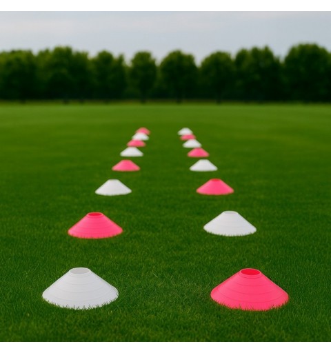 Set 40 Conos Zastor AG-404 Fucsia/Blanco
