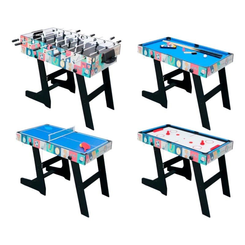 Mesa Multijuegos Plegable Moxen Quadplay