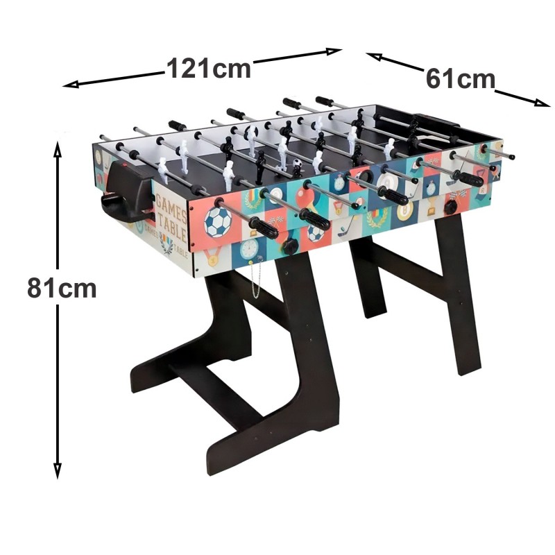 Mesa Multijuegos Plegable Moxen Quadplay