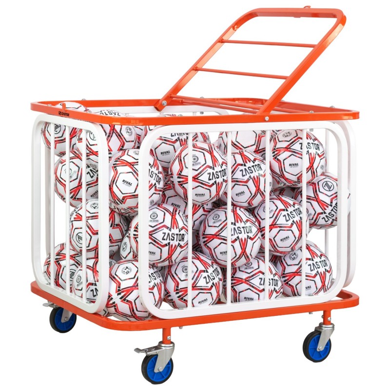 Carro Portabalones Acero Zastor Bosca Naranja/Blanco
