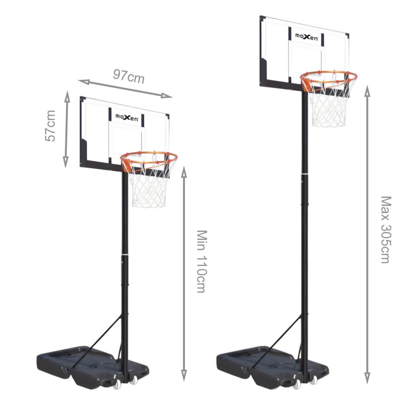 Canasta Baloncesto Trasladable Moxen Admiral