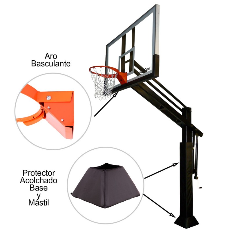 Canasta Baloncesto Fija Moxen Mamba