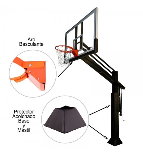 Canasta Baloncesto Fija Moxen Mamba