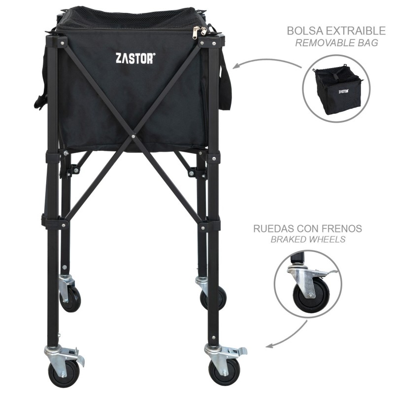 Carro Portapelotas Tenis/Pádel Zastor Kenis