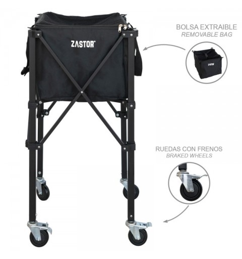 Carro Portapelotas Tenis/Pádel Zastor Kenis