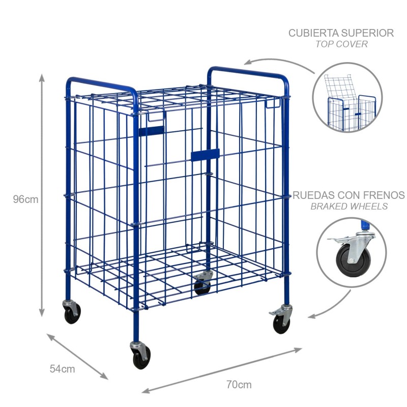 Carro Portabalones Zastor Konzo Azul