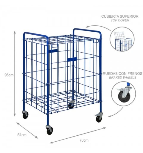 Carro Portabalones Zastor Konzo Azul