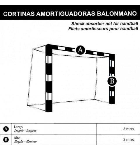 Cortinas amortiguadoras balonmano