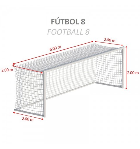 Juego Redes Porterías Fútbol 8 Champion Cajón