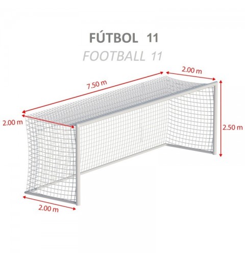 Juego Redes Porterías Fútbol 11 Expert Cajón