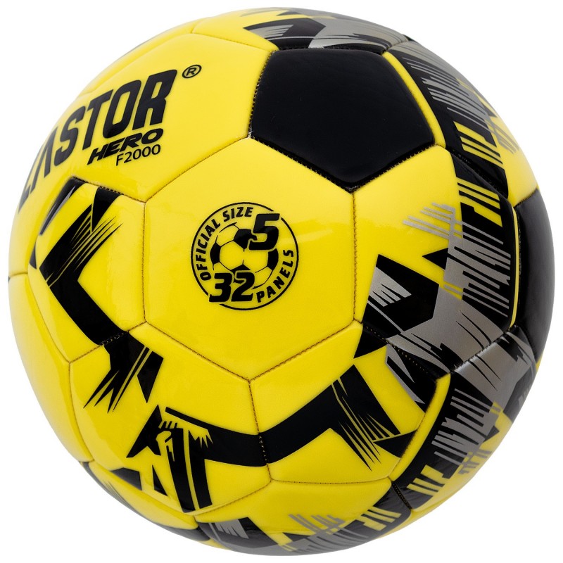 Balón Fútbol Zastor Hero 5F2000 Amarillo/Negro T-5