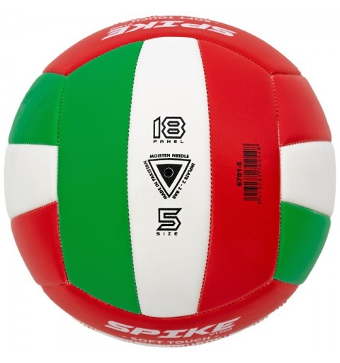 Balón Voleibol Zastor Spike 5V1500 Rojo/Verde T-5
