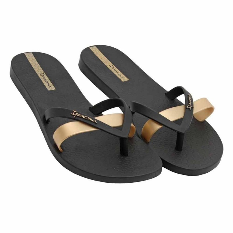 Ipanema Kirei Fem Negro/Dorado