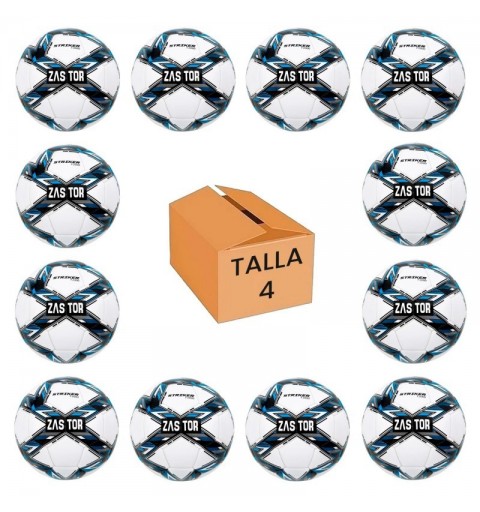 Pack 12 Balones Fútbol Zastor Striker 4F2000 T-4