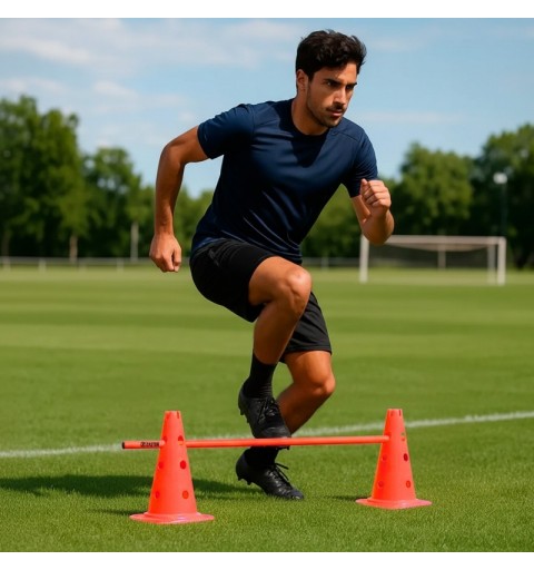 Cono Entrenamiento 30 cm Con Soporte Para Picas Y Aros