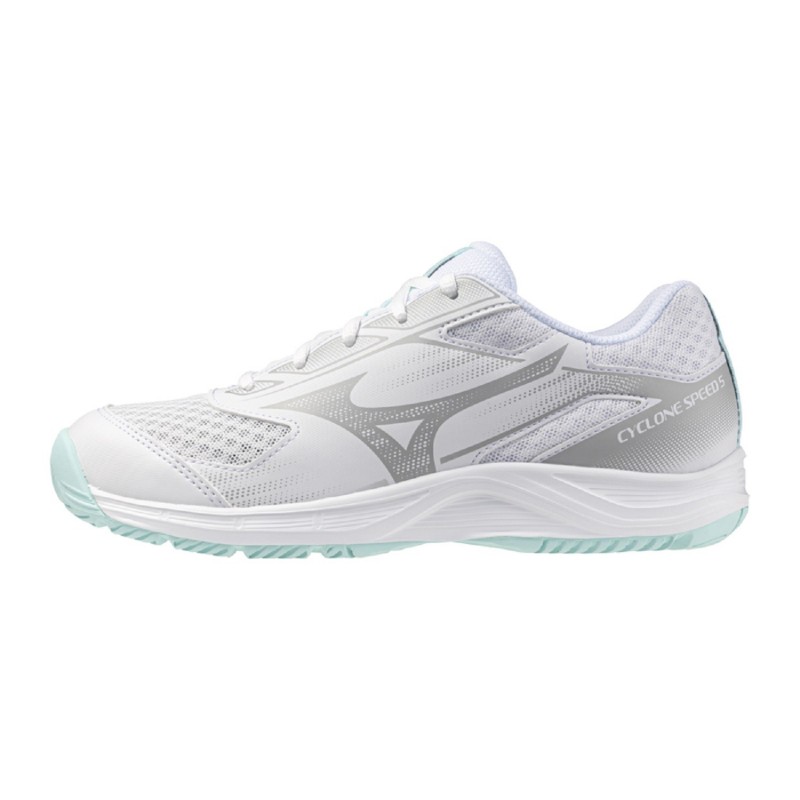 Mizuno Cyclone Speed 5 WOS Blanco/Turquesa