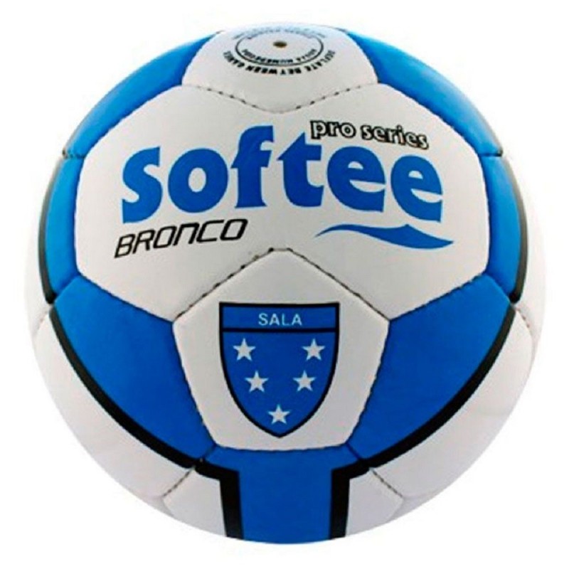 Balón Fútbol Sala Softee Bronco Azul/Blanco T-62