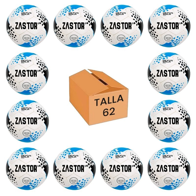 Pack 12 Balones Fútbol Sala Zastor Nexus 62FS3000 T-62