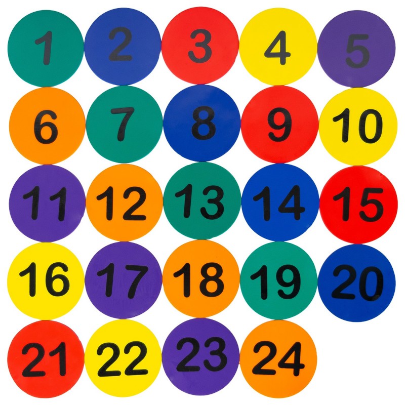 Set 24 Discos Entrenamiento Numerados Zastor Sol-Rank