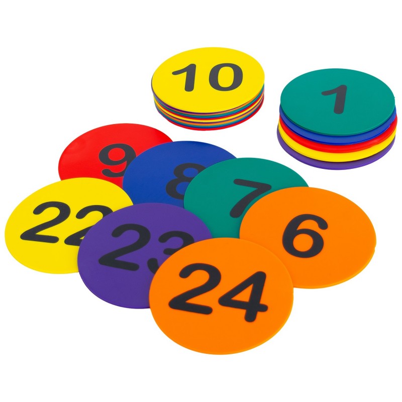 Set 24 Discos Entrenamiento Numerados Zastor Sol-Rank