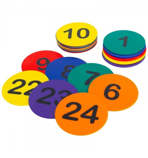 Set 24 Discos Entrenamiento Numerados Zastor Sol-Rank