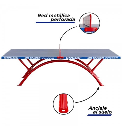 Mesa Ping Pong Enebe Sol Garden Outdoor